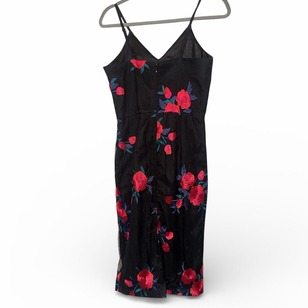 Chi Chi London Mesh Embroidered Cocktail Dress - Picture 2 of 5